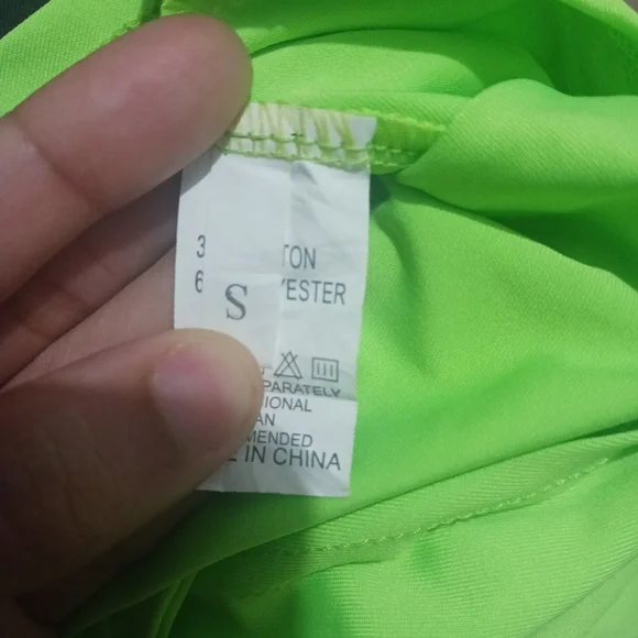 Women green neon mock neck sleveless bodysuit - Picture 8 of 11